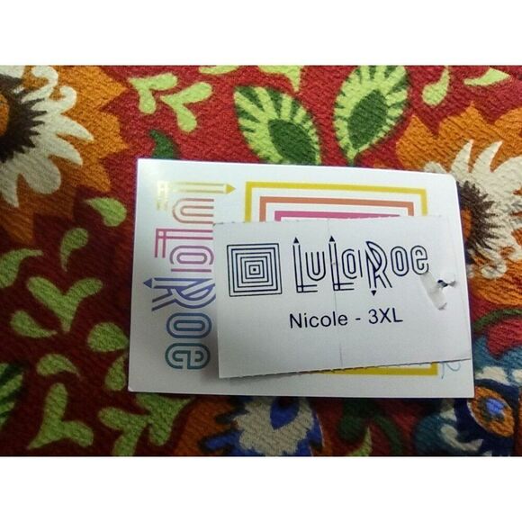 Lularoe "Nicole" style Fit and Flare Dress Size 3XL NWT - Picture 4 of 5